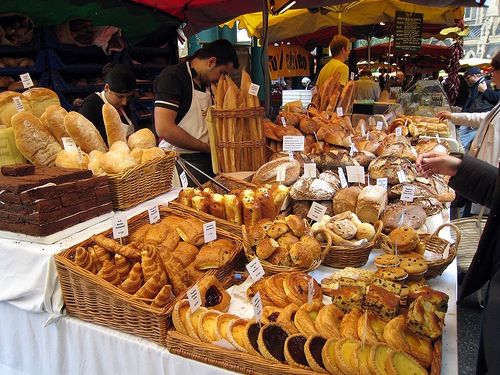 The bakery shop in borough market London