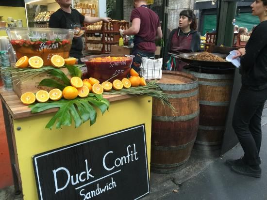 duck confit in borough market