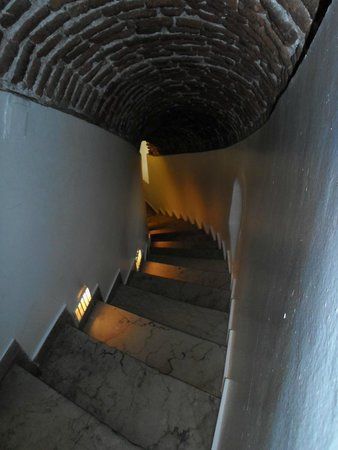 the stairs inside Galata tower