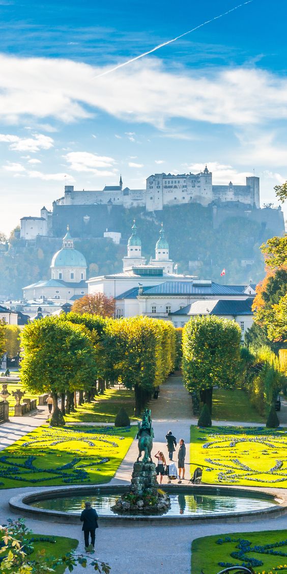 sightseeing in Salzburg, Austria, Mirabell garden