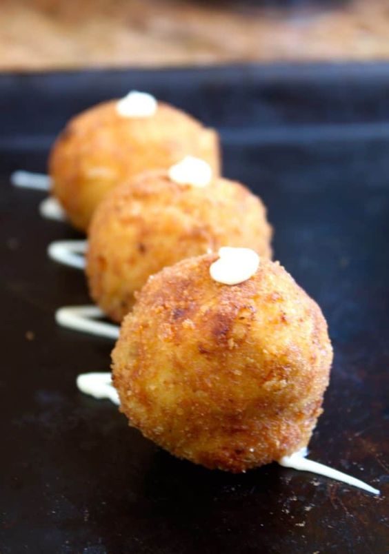 Spanish Leek Croquettes famous tapas in bars