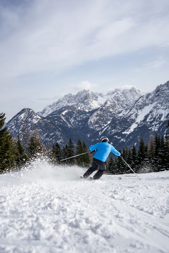 snow vacation in a ski resort Austria