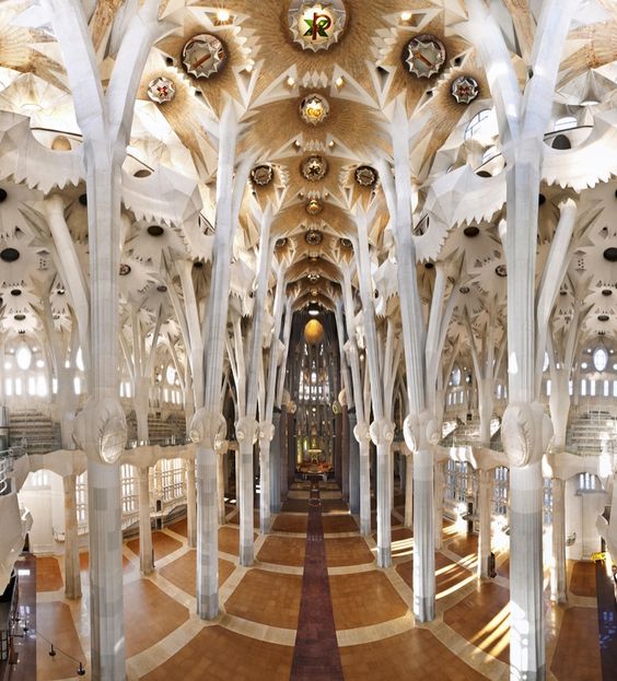 inside La Sagrada Familia