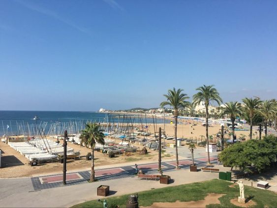 Sitges beach in Barcelona