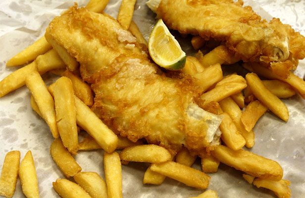 A simple dish of Fish and Chips
