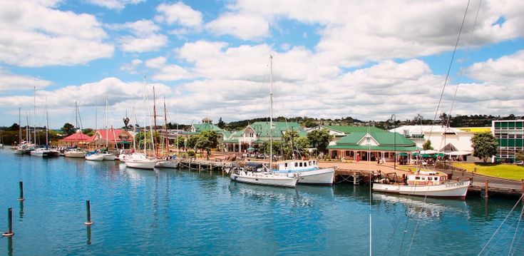 City of Whangarei with fun water recreation