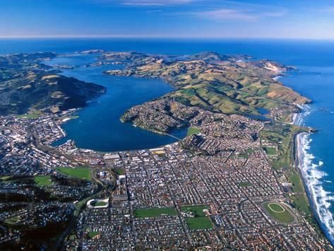 Dunedin city with amazing ports