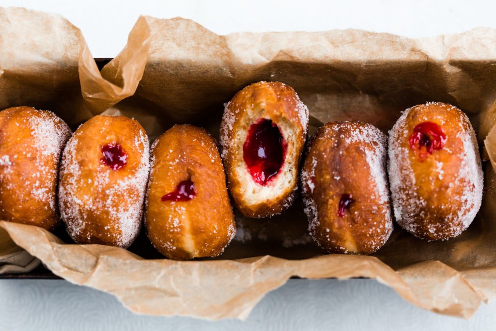 Hot Jam Donut is favorite sweet street food