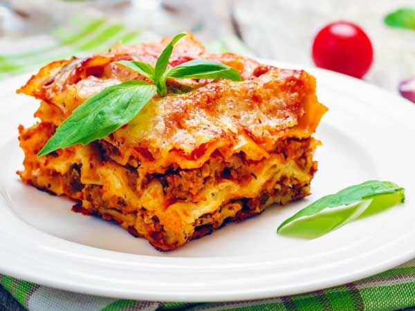 Popular pasta of Lasagna 