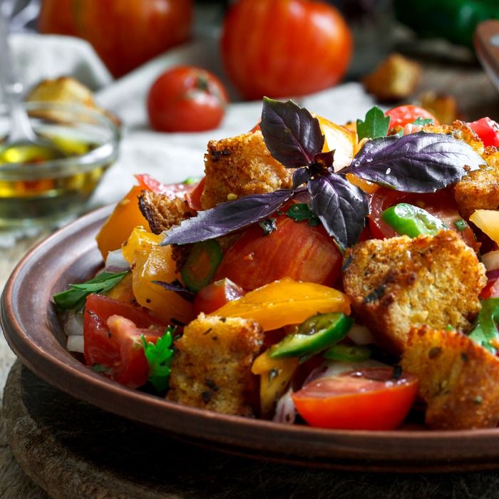 Traditional dish of Panzanella