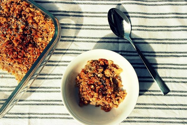 Rhubarb and Apple Crumble