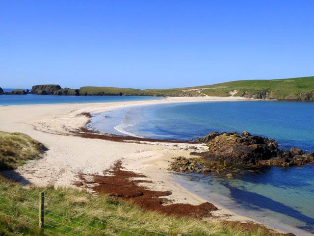 St. Ninian Isle Beach