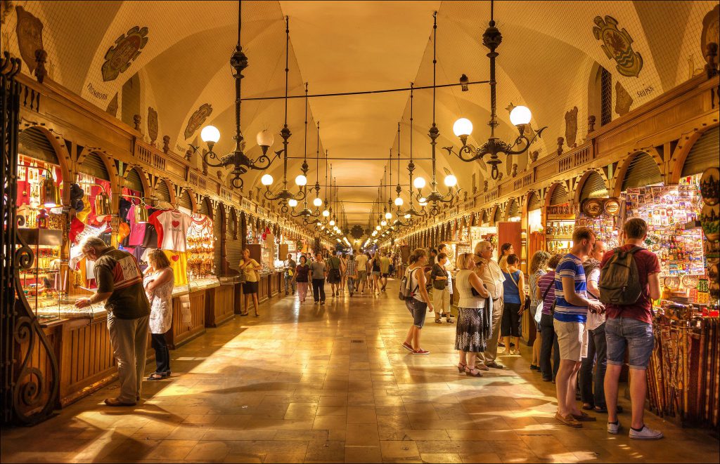 Inside Krakow Cloth Hall