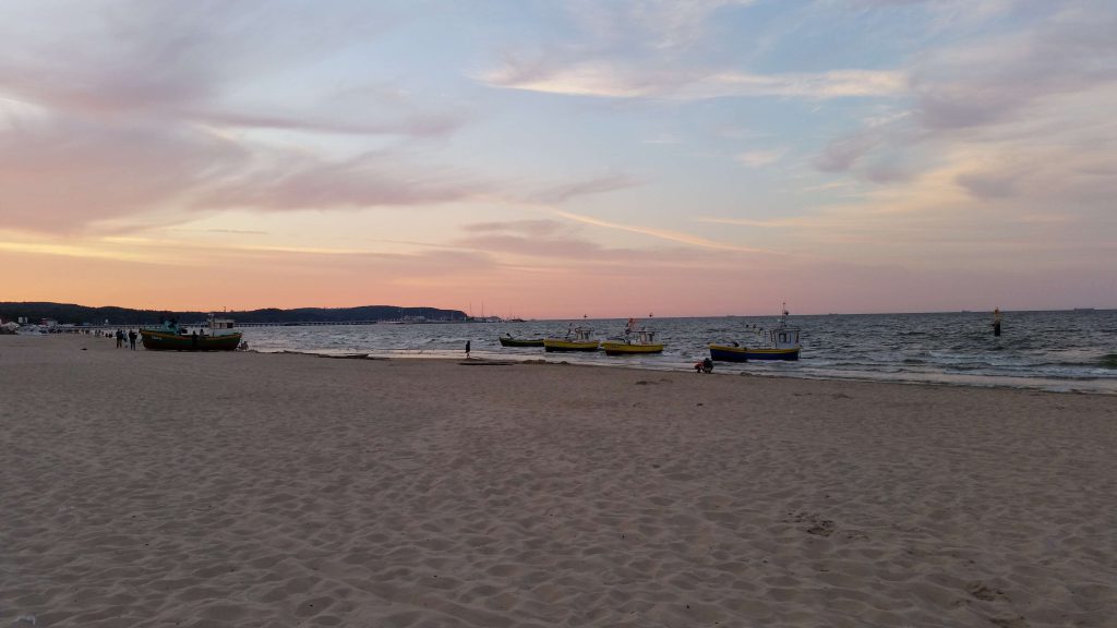 Refreshing of Sopot Beach