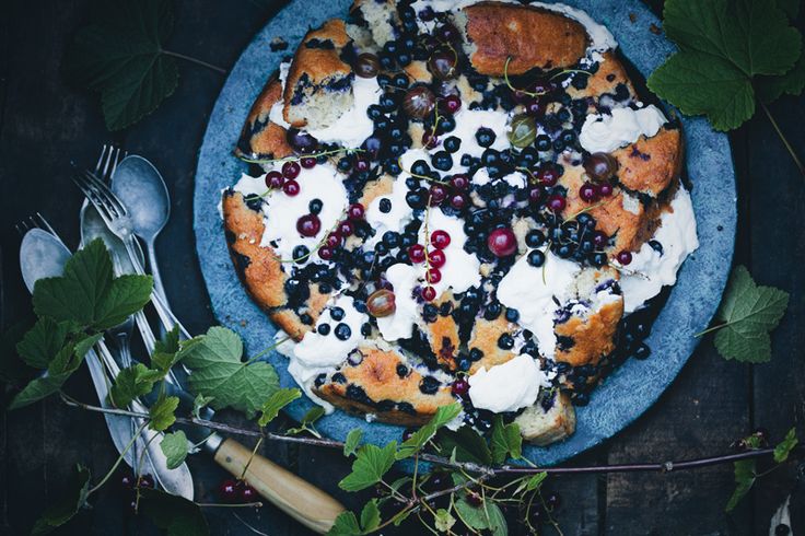 Swedish Blueberry Yogurt Cake